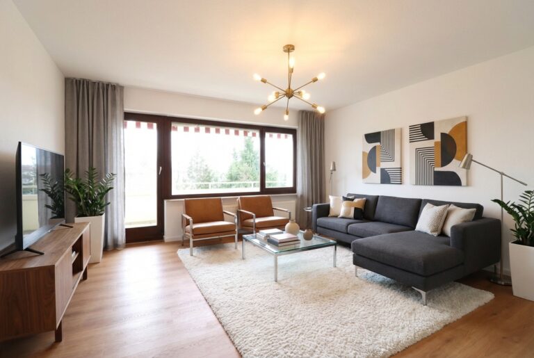 Wohnzimmer mit Balkon 1